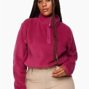 Aritzia TNA polar fleece - pink